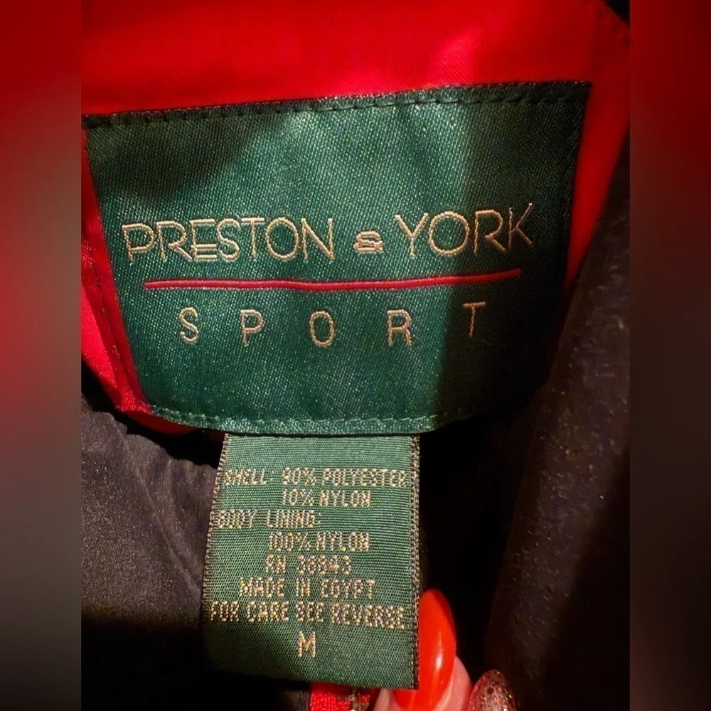PRESTON & YORK SPORT WOMEN'S RED SOFT CASUAL BARN ZIP & BUTTONS POCKETS JACKET